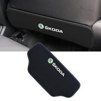 Car Seat Back Anti Kick Pad Cover Auto Accessories For Skoda Octavia Superb Rapid Kodiaq Karoq Fabia Kamiq Enyaq Citigo Vision