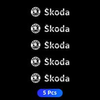 Metal Car Window Stickers Emblem Auto Decor Wiper Decals Reflective For Skoda Enyaq A7 Superb Rapid Kamiq Octavia Kodiaq Fabia