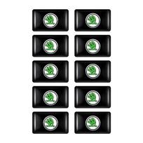 10/20/50Pcs Car Steering Window Lift Button Stickers Badge Interior Accessories For Skoda Kodiaq Octavia Enyaq Kamiq Scala Rapid