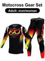 motocross gear set Enduro cross Jersey Pant Kits Racer Gear Set Off-road Mens Kits Women's mountain Downhill Motorcycle MX XL-36