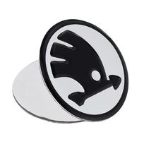 43/44mm Car Steering Wheel Center Logo Emblem Sticker Decals For Skoda Octavia VRS Rapid Kodiaq Fabiab Kami Kamiq A7 Karoq Super