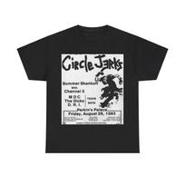 Circle Jerks Vintage Punk Rock Show FlyerUnisex Heavy Cotton Tee L