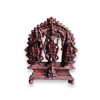 Handmade Copper Ram Darbar Murti | Hindu Religious Idol with Detachable Chalachitr |
