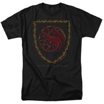 House Of The Dragon - Dragon Shield Vintage Dark -  Unisex Children's T-shirt - Black 140