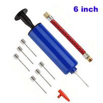 Blue Durable Portable Balloon Football Inflatable Balls Soccer Inflator Air Pump Ball Pump Air Needle