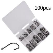 Sea Hook Fish Tackle Pesca Hooks Carbon Steel Fly Fishing Jip Barbed Carp Hooks Single Circle Fishing Hook Fishing Hooks Set