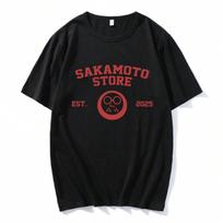 Sakamoto Store EST 2025 Tshirts Cartoon Manga Sakamoto Days Printing T-Shirt Short Sleeve unisex Tee-Shirt Unisex Streetwear S