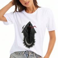 Gray Cat I Glooned But At What Cost Ladies' Cotton T Shirt, Premium Cotton Print, Durable, Casual Fashion. Expressive Feline Design Tee For Wounisex, S