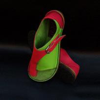 Women's Plus Size Color Block Flat Sandals, Low-Top, Sizes 35-43 38
