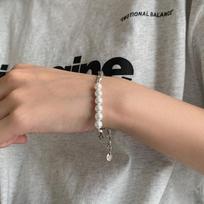 Retro Korean-Style Pearl Choker Necklace – Geometric Collarbone Chain for Women Electroplated Thai Silver