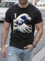 Unisex'S Japanese Kanagawa Great Wave Off Kanagawa T-Shirt M