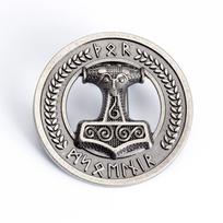 Thor's Hammer Gothic Zinc Alloy Belt Buckle - Punk Fashion Trend for Boys