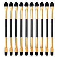 10PCS Fashion Beauty Makeup Tool Double-head Eyeshadow Brush Sponge Stick Eyeliner Applicator