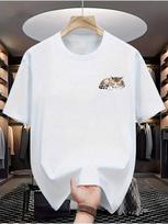 Cat Print Unisex T-Shirt S