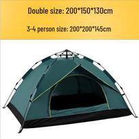 Fully Automatic Single/Double/4-Person Outdoor Spring-Type Camping Tent 2 Person tamsiai žalia spalva
