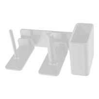3-in-1 Cup Organizer Plastic Paper Side Bracket Holder Durable Straw Storage Rack  Kitchen Supplies balta