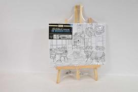 Omega Toys *****Drobė su raštu - molbertas 30x23 Restaur.20393