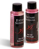 Extase Sensual Massage Oil Extra Fresh Strawberry 100ml Double Effect