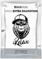 BLACK HOLE Juodas Hole Vanduo-Based Gel Extra Dilatation 6 ml Single Dose Intimate Lubricant