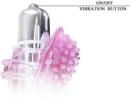 Rožinė Baile Finger Vibrator Massager 10 Modes TPR Compact Design Rožinė