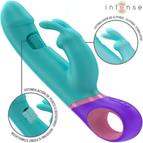 Intense Fun Mėlyna INTENSE Monica Mėlyna Dual-Action Vibrator with Rotating Stimulation, 22.5cm