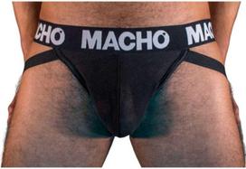 Macho Underwear Macho MX25NN Jockstrap Juodas XL - Semi-Transparent, Elastic Support