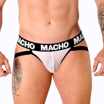 Macho Underwear Macho MX26X1 Athletic Mesh Jockstrap Baltas S - Breathable Support