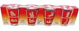 Diablo Picante Glass Shot Set - 4-Piece Kama Sutra Party Edition