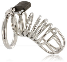 METAL HARD Stainless Steel Cage System 35mm - Chastity Lock Kit