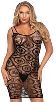Leg Avenue Dresses Leg Avenue Daisy Crochet Mini Dress One Size - Elegant Mesh Design