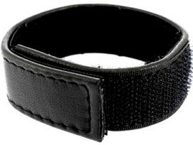 Metal Hard Adjustable Leather Body Strap Juodas - Universal Fit, Velcro Closure