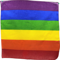 Pride Rainbow Flag Triangular Cotton Scarf 50x50 cm - Vibrant Priedas