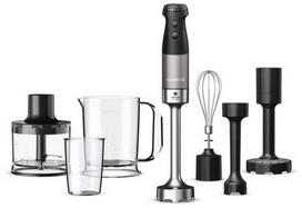 Plakiklis Kenwood „Triblade XL Pro“ rankinis trintuvas HBM80.322BK (juodas/antracitas, 1200 vatų, su smulkintuvu ir plaktuvu)