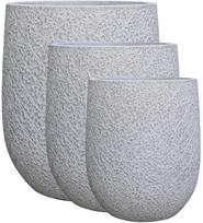 Lauko keraminis vazonas, baltos sp., 41 x 41 x 49 cm