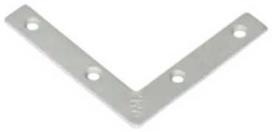 DMX Kampas plokščias NA06 60x60x10x2.0 mm cinkuotas