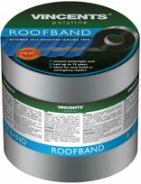 Vincents Polyline Polimerinė bitumininė sandarinimo juosta ROOFBAND, 10 cm x 3 m, aliuminio sp.