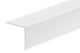 Cezar PVC kampinis profiliuotis W-PC-K4040-101-275, baltos sp., 2750 x 40 x 40 mm