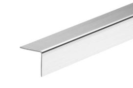 Cezar PVC kampinis profiliuotis W-PC-K2020-152-275, sidabrinės sp., 2750 x 20 x 20 mm