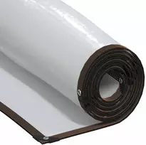 Skaidrus brezentas su kilpelėmis, 1x4 m, polietilenas
