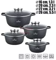 Akmens masės 8 dalių puodų rinkinys ZL-7320