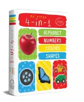 KNYGA Wonder House Books My First 4 In 1 Alphabet Numbers Colours Shapes