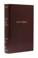 KNYGA Nelson Thomas NKJV, Pew Bible, Large Print, Hardcover, Burgundy, Raudona Letter, Comfort Print: Holy Bible, New King James Version