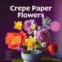 KNYGA Kotz Hattie Crepe Paper Flowers: Create Beautiful Blooms & Bouquets with Paper - Includes: 7 Colors of Crepe Paper, Žalias Wire, Foam Balls, Glue, Templates, Instruction Book