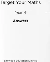KNYGA Pearce, Stephen Target Your Maths Year 4 Answer Book