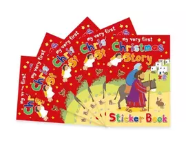 KNYGA Rock Christmas Story Sticker Book: Pack of 5