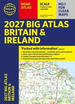 KNYGA Philips Maps Philip's 2027 Big Road Atlas of Britain and Ireland (A3 Paperback): with Natural Landscape Contouring