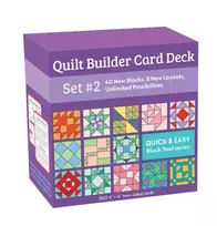 KNYGA C&T Publishing Quilt Builder Card Deck Set #2: 40 New Blocks, 8 New Layouts, Unlimited Possibilities