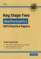 KNYGA Cgp Books KS2 Maths Year 6 SATS Practice Papers: Pack 1 - for the 2027 tests (with free Online Extras)