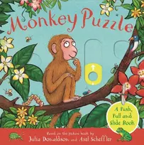 KNYGA Donaldson, Julia Monkey Puzzle: A Push, Pull and Slide Book