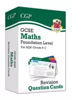 KNYGA Cgp Books GCSE Maths AQA Revision Question Cards - Foundation